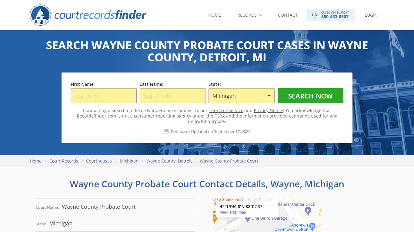 Wayne County Probate Court Case Search - Wayne County, MI - RecordsFinder